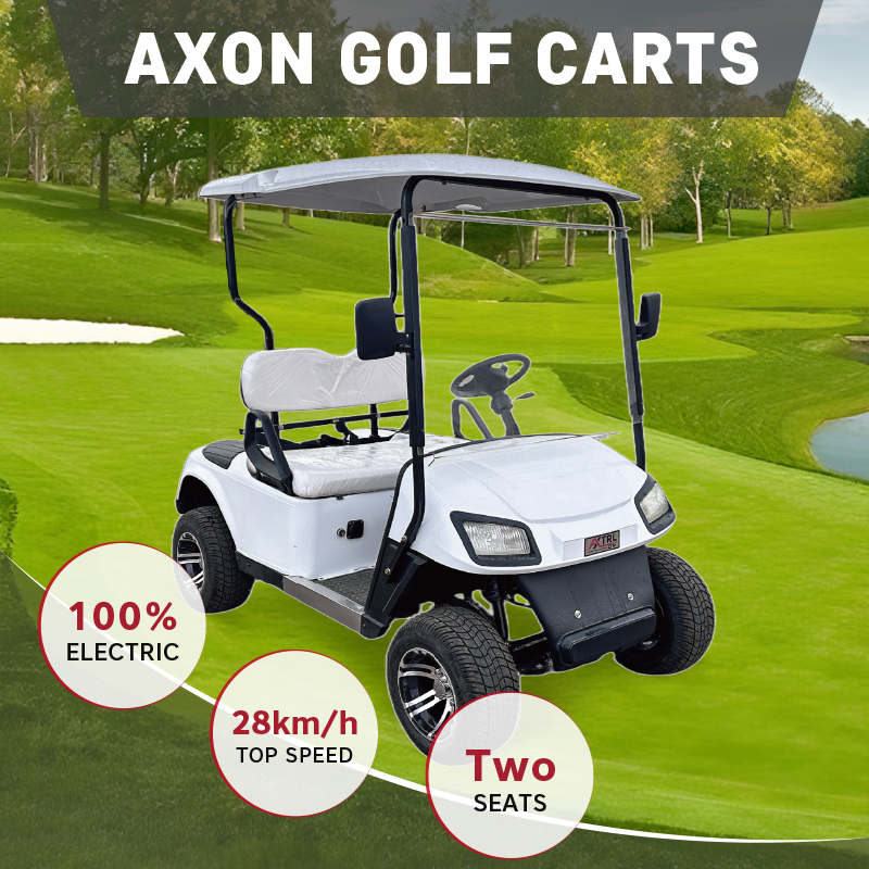 AXON-CART-00195<br>100% Electric, Tow Seats Golf Cart