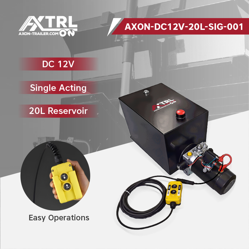 AXON-DC12V-20L-SIG-001<br>DC 12V | 2 Kw | Single Acting