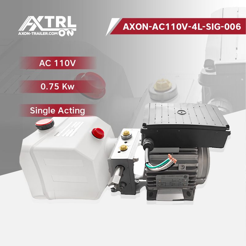 AXON-AC110V-4L-SIG-006<br>AC 110V | 0.75 Kw | Single Acting