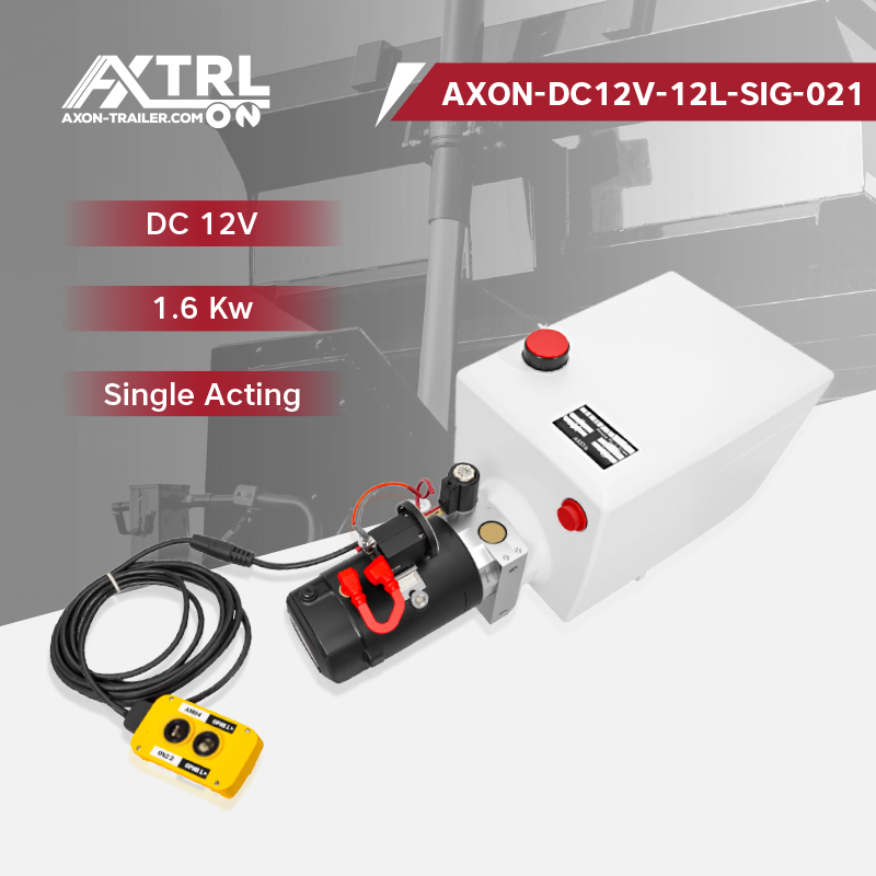 AXON-DC12V-12L-SIG-021<br>DC 12V | 1.6 Kw | Single Acting