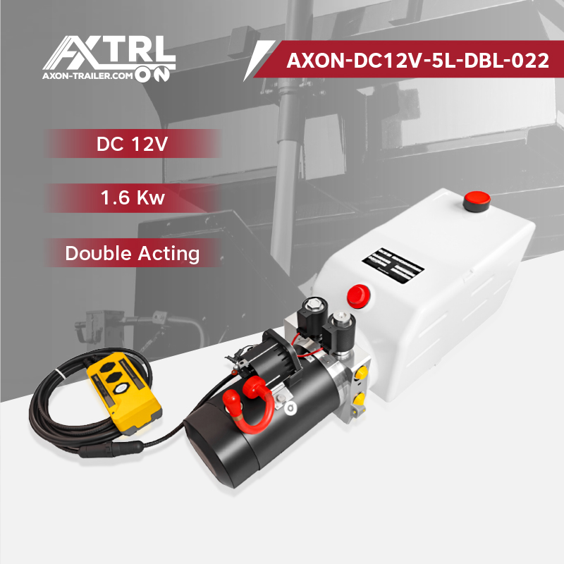 AXON-DC12V-5L-DBL-022<br>DC 12V | 1.6 Kw | Double Acting